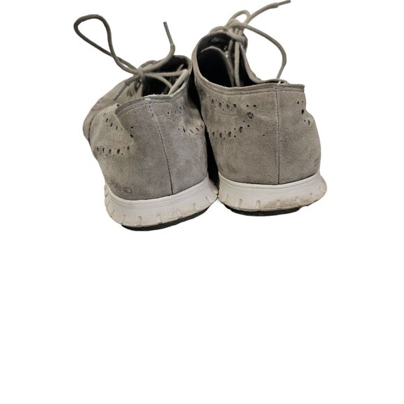Cole Haan Oxford Wingtip Womens 8.5B Gray Signature Grand Tour Lace Up Leather - Picture 2 of 5